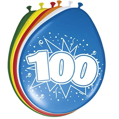 Abbildung von Ballon 100 Jahre 8 Stücke
