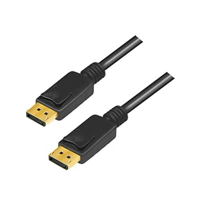 Abbildung von LogiLink CV0139 DisplayPort 1.4 Anschlusskabel zur Übertragung von Video und Audiosignalen, bis zu 8K/60Hz 4K/120Hz Auflösung !, 5m