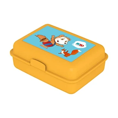 Abbildung von Bobo Siebenschläfer Brotdose Kinder mit Fächern, Yellow