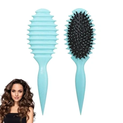 Abbildung von Atsmoce®2024 Neu Define Styling Brush, Lockenbürste, Bürste Locken, Defining Stylingbürst, Haarbürste (Green)
