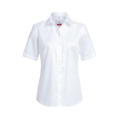 Abbildung von Greiff Größe 46 Corporate Wear Premium Damen Bluse Kurzarm Comfort Fit Weiss Modell 6565 1205