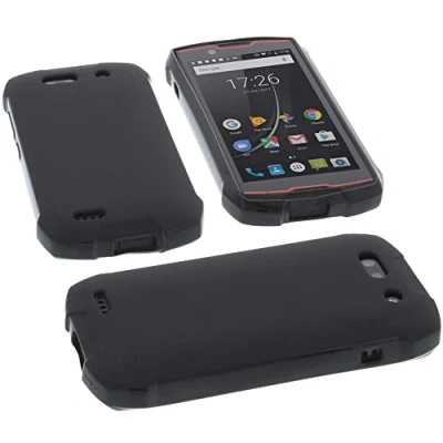 Abbildung von foto kontor Hülle kompatibel mit Cubot Kingkong Mini 2 Tasche Gummi TPU Schutz Handytasche schwarz