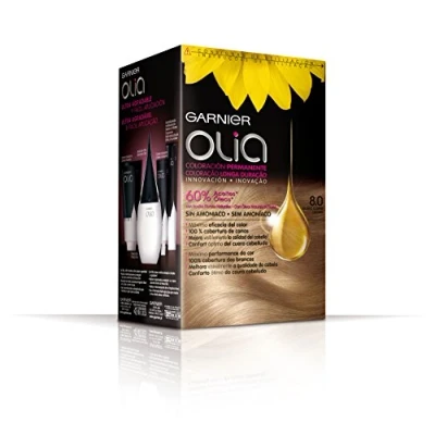 Abbildung von Olia Coloración Permanente #8,0 Rubio Claro Set 4 pz