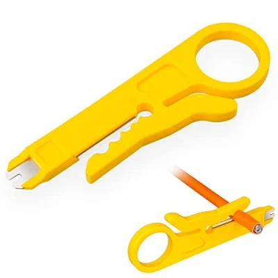 Abbildung von LSA Werkzeug Auflegewerkzeug Abisolierer Netzwerk LAN DSL ISDN Anlegewerkzeug für Netzwerkdosen, Verlegekabel, Patchpanel, Leisten CAT5 CAT6 CAT7 Patchfelder Kabel Punch Down Tool abisolieren