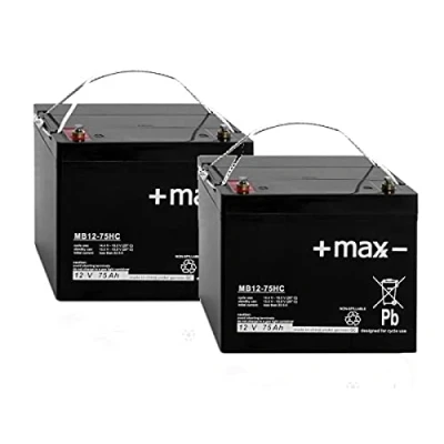 Abbildung von Akku kompatibel Invacare Comet 2x 12V 75Ah 24V Elektromobil E Scooter AGM Blei