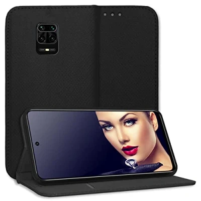 Abbildung von mtb more energy® Schutz Tasche Smart Magnet kompatibel mit Xiaomi Redmi Note 9 Pro (Max), 9S (6.67&#039;&#039;) schwarz Bookstyle Klapp Cover Hülle Wallet Case