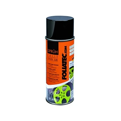 Abbildung von FOLIATEC Sprühfolie Auto Felgenfolie Sprüh Lack Spraydose Abziehbar, Gute Deckkraft, toxicgrün glänzend, 1x 400ml