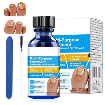 Abbildung von 30ML Nagelpflege und Behandlung, Nagelaufbauserum mit Nagelfeile, Fingernägel Fußnägel für Nail Care, NägelReparatur,Schnell Wirkendes Nagelbehandlung, pflegend