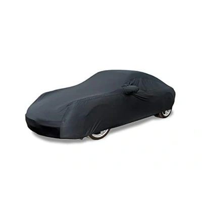 Abbildung von Autoabdeckung Soft Indoor Car Cover Stretch Delux Autogarage Faltgarage Premium mit Spiegeltaschen