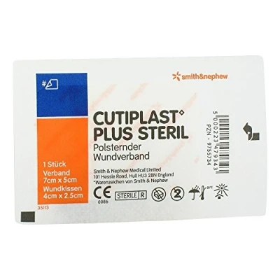 Abbildung von Cutiplast Plus steril 5x7 cm Verband