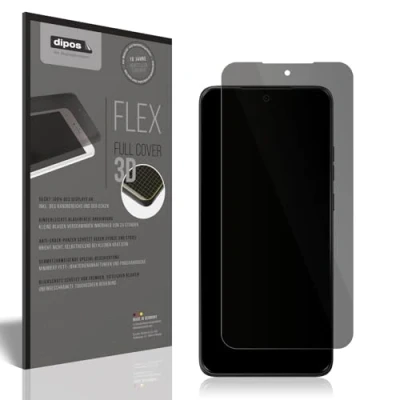 Abbildung von dipos FLEX Privacy Blickschutz Folie matt passend für Motorola ThinkPhone 25 Schutzfolie mit 100% Displayabdeckung, Fingerprint Kompatibel, Case Friendly, Full Cover, Sichtschutz Filter 2way