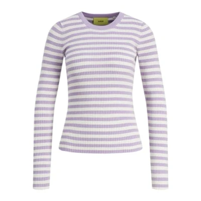 Abbildung von JJXX Jxjodi Tight CREW NECK Strickpullover, Damen, Größe: Medium, Lilac breeze