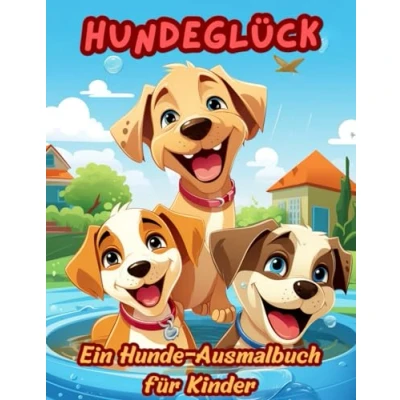 Abbildung von Hunde Ausmalbuch: Hundeglück Ein Ausmalbuch für Kinder im Alter von 4 10 Jahren. 94 Seiten Ausmalspaß mit süßen Hundenmotiven