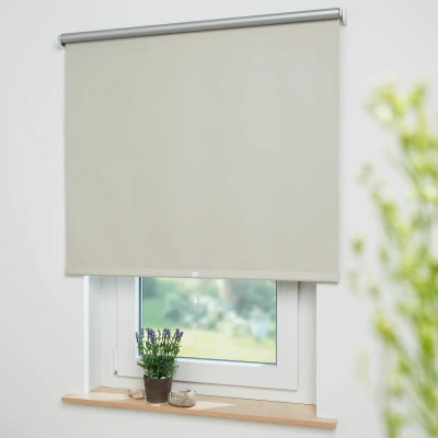 Abbildung von Liedeco Springrollo &quot;Thermo&quot;, verdunkelnd, energiesparend, mit Bohren, freihängend, Rollowelle 36 mm, starke Feder
