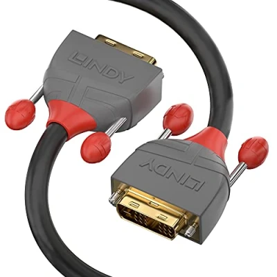 Abbildung von LINDY 36222 2m DVI D Dual Link Kabel, anthra Line Grau