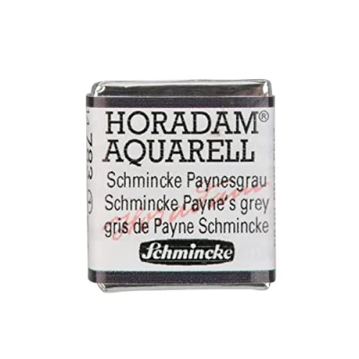 Abbildung von Schmincke HORADAM® AQUARELL feinste Künstler Aquarellfarben, 783 Paynesgrau, 14 044, 1/2 Näpfchen