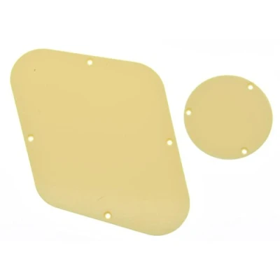Abbildung von KAISH Hinterer Steuerplattenschalter / Abdeckung, cremefarben, 1 lagig LP, für Epiphone Les Paul