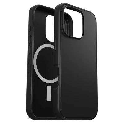 Abbildung von Apple iPhone 16 Pro Hülle MagSafe Kunststoff OtterBox Hard Case/Backcover Handyhülle Schwarz Shockproof/Stoßfest
