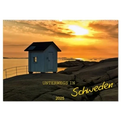 Abbildung von Unterwegs in Schweden (Wandkalender 2025 DIN A2 quer), CALVENDO Monatskalender