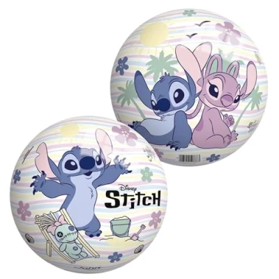 Abbildung von sarcia.eu Disney Stitch Gummiball 23 cm, leicht, FÜR DEN Strand, ZUM Spielen, VERGNÜGEN, ab 10 Monaten+ (Stitch)