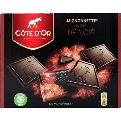 Abbildung von Côte D&#039;Or Mignonnette, Noir de Noir, Extra Zartbitter, Mini Tafeln Schokolade, 1200g