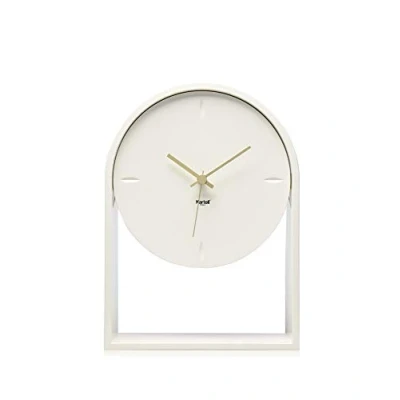 Abbildung von Kartell Air du Temps Tischuhr, Plastik, Weiß, 21.5 x 8 30 cm
