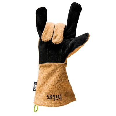 Abbildung von höfats Grillhandschuhe Leder, (Zertifiziert nach EN 407 und 390, extrem hitzebeständig, Topfhandschuh, Ofenhandschuh zum Grillen), hitzebeständig