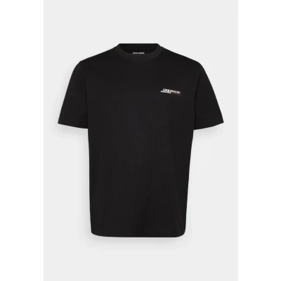 Abbildung von Jack &amp; Jones Jorislington TYPE TEE CREW NECK Tshirt print, Herren, Größe: 3XL, Black