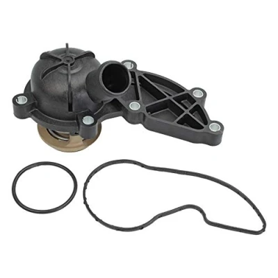Abbildung von MEYLE 128 228 0006 Kühlwasserthermostat 88 ORIGINAL Quality mit Dichtung Kunststoffgehäuse AUDI: A6 C6 Avant, A4 B7 Limousine
