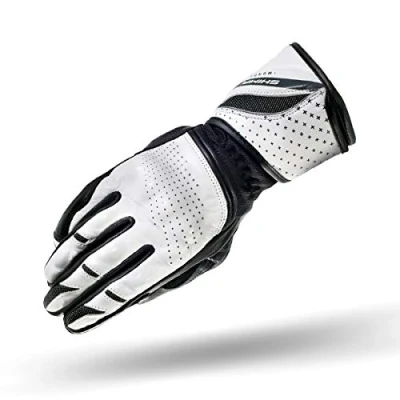 Abbildung von Shima MONDE Frauen Damen Motorradhandschuhe Leder Touring Urban LadyFit ( XS L, Weiß), S