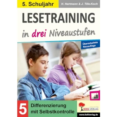 Abbildung von Lesetraining in drei Niveaustufen / Klasse 5: Differenzierung mit Selbstkontrolle (5. Schuljahr)