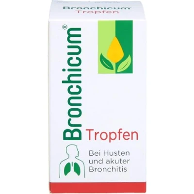 Abbildung von Bronchicum Tropfen bei Husten und akuter Bronchitis pflanzliche Erkältungstropfen mit Thymian &amp; Primel schleimlösend beruhigend ab 6 Jahren geeignet 50 ml