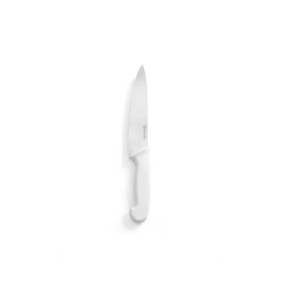Abbildung von HENDI Kochmesser 18 cm Klinge Edelstahl rostfrei 32 Stärke: 2,5 PP Griff weiß Profi, Gastro Küchenmesser kaufen