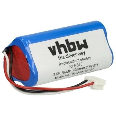 Abbildung von vhbw NiMH Akku 700mAh (3.6V) kompatibel mit Haarschneider, Rasierer Wella XPert HS70 Kadus Clipper Ersatz für 1520902, HR AAAU.