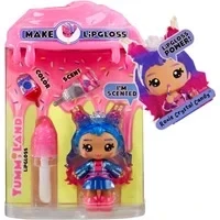 Abbildung von Yummiland Lip Gloss Doll Roxie Crystal Candy Inklusive DIY Lipgloss Set, Geeignet für Kinder ab 4 Jahren, Rosa, Series 2