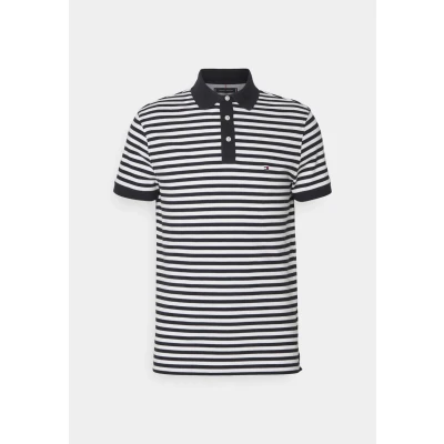 Abbildung von Tommy Hilfiger SLIM Poloshirt, Herren, Größe: Medium, Desert sky/white