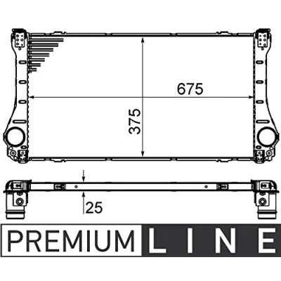 Abbildung von MAHLE CI 462 000P Ladeluftkühler BEHR PREMIUM LINE