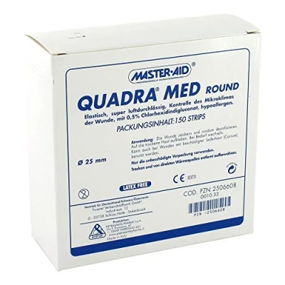 Abbildung von Quadra MED Round 25 mm Strips Master Aid 150 St