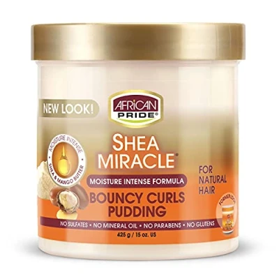 Abbildung von African Pride Shea Butter Miracle Creme für federnde Locken, 425 g