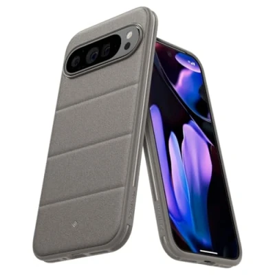 Abbildung von Caseology Athlex für Google Pixel 9 Pro XL Hülle, [Sandsteinstruktur Kratzfestigkeit] [Fallschutz in Militärqualität] Seitengriffmuster Schutzhülle Aktive Grau