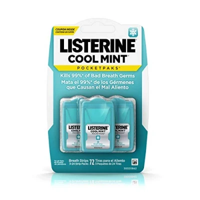 Abbildung von Listerine PocketPaks, Cool Mint, 72 Zählen