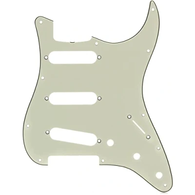 Abbildung von Fender® »STRATOCASTER® Pickguard &#039;60S VINTAGE STYLE 11 HOLE S/S/S« für Strat® 3 lagig Single Coil Routing Farbe: Mint Green