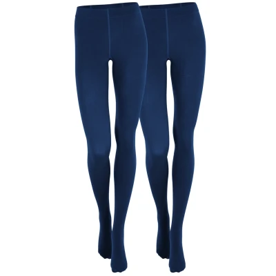 Abbildung von Yenita Thermo Tights 2ER PACK WITH Inner Fleecetights Strumpfhose, Damen, Größe: L/XL, Blau