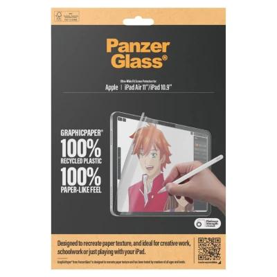 Abbildung von Apple iPad 11 (2025) inch Schutzfolie PanzerGlass GraphicPaper Ultra Wide Fit Screenprotector Displayschutz