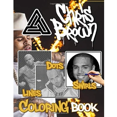 Abbildung von Chris Brown Dots Lines Swirls Coloring Book: Adult Activity Diagonal Books For Women And Men
