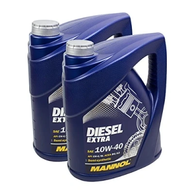 Abbildung von 2X MANNOL MN7504 5 Diesel Extra 10W 40 Motoröl API CH 4/SL 5L