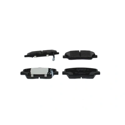 Abbildung von BOSCH 0 986 495 370 Bremsbelagsatz Low Metallic mit integriertem Verschleißwarnkontakt, akustischer Verschleißwarnung Anti Quietsch Blech