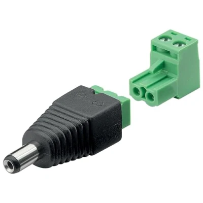 Abbildung von Terminal Block 2 pin &gt; DC Stecker (5,50 x 2,10 mm)