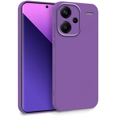 Abbildung von MyGadget Hülle für Xiaomi Redmi Note 13 Pro Plus 5G Zweilagige Handyhülle mit Kameraschutz Cover Innenfutter &amp; Silikon außen Lila