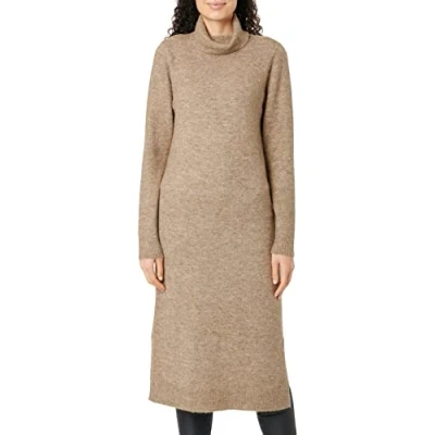 Abbildung von Pieces Pcjuliana Rollneck Strickkleid, Damen, Größe: XS, Fossil